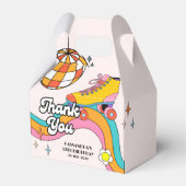 Let's Roll Retro Roller Skating Girl Birthday フェイバーボックス (正面サイド)