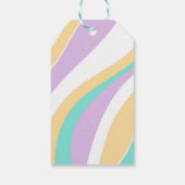 Lets Roll Roller Skate Retro Birthday Thank you ギフトタグ (裏面)