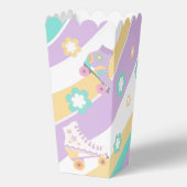 Lets Roll Roller Skate Retro Girl Birthday Pastel フェイバーボックス (裏面)
