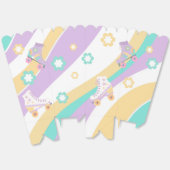 Lets Roll Roller Skate Retro Girl Birthday Pastel フェイバーボックス (見開き)