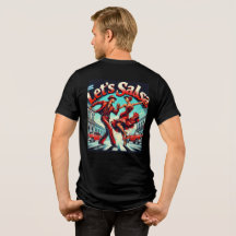 Let's Salsa Dance Tri-Blend T-Shirt (バックデザイン)