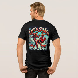 Let's Salsa Dance Tri-Blend T-Shirt (バックデザイン) トライブレンドＴシャツ