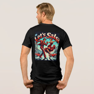 Let's Salsa Dance Tri-Blend T-Shirt (バックデザイン) トライブレンドTシャツ