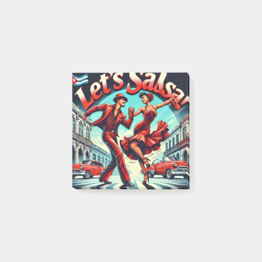 Lets Salsa ,Latin Dancing ポストイット (正面)