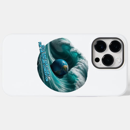 let's save our planet for the future generation Case-Mate iPhoneケース (裏面 (横))
