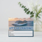 Let's Set Sail! Cruise Invitation シーズンポストカード (スタンド正面)