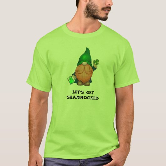 LET'S SHAMROCKED - St. Patrick's Day Tシャツ (正面)