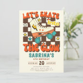 Let's Skate into the glow roller skating birthday  招待状 (スタンド正面)