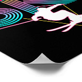 Let's Ski Retro 80s Skiing Party Outfit 90s Skier  ポスター (角)