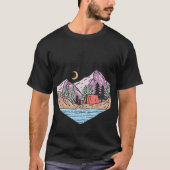 Lets Sleep Under Stars Camping Shirt Retro Camper Tシャツ (正面)