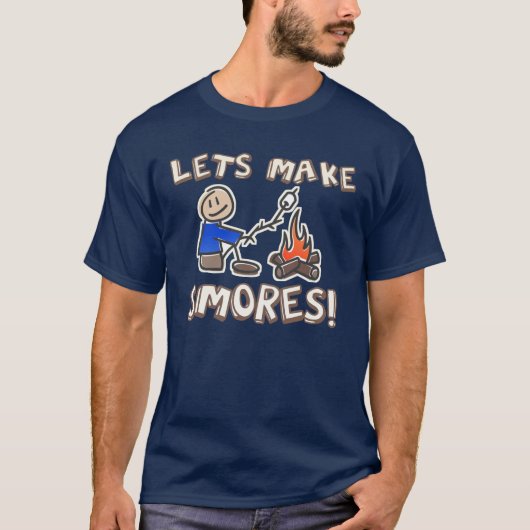 lets S'moresのキャンプを作ります Tシャツ (正面)