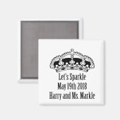 Let's sparkle Harry & Meghan 2018年5月19日 マグネット (正面/裏面)