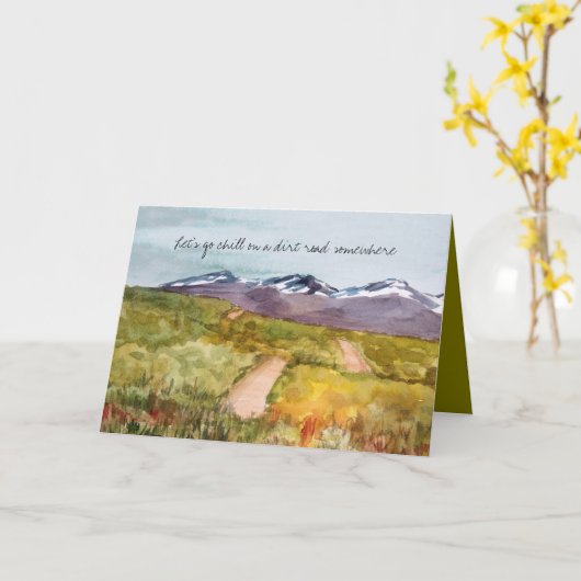 Let's Spend Some Time Together Romantic Desert カード (黄色い花)