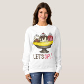 Let's Split Banana Ice Cream Sundae Sweatshirt スウェットシャツ (正面フル)