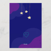 Let's Start the Countdown, Space Baby Shower 招待状 (裏面)