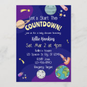 Let's Start the Countdown, Space Baby Shower 招待状 (正面)