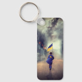 Let's stay free UKRAINE  Keychain キーホルダー (正面)