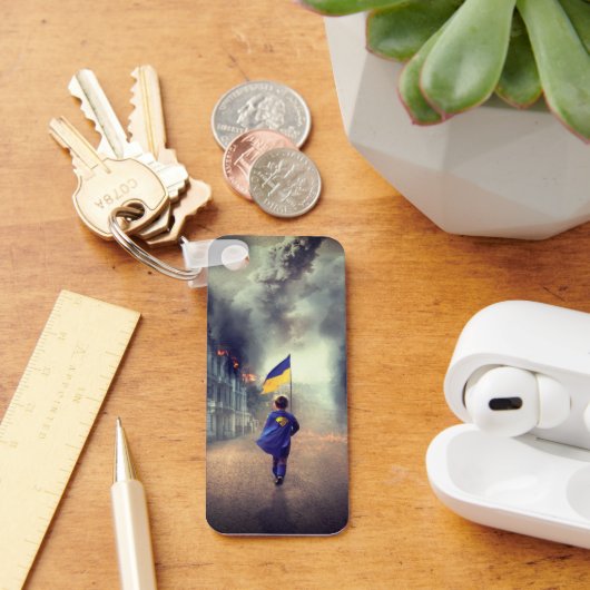 Let's stay free UKRAINE  Keychain キーホルダー (デスク)