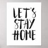 Let's Stay Home ポスター (正面)
