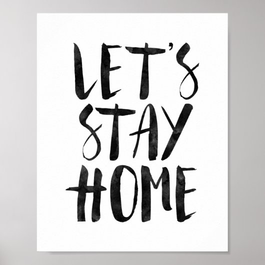Let's Stay Home ポスター (正面)