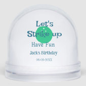 Let's strike up have fun green ball birthday name  (正面)