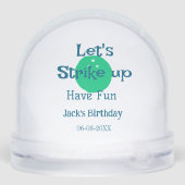 Let's strike up have fun green ball birthday name  (裏面)