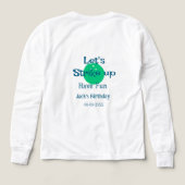 Let's strike up have fun green ball birthday name  (デザイン背面)