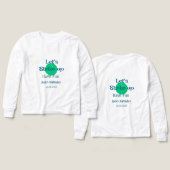 Let's strike up have fun green ball birthday name  (デザイン 正面＆背面)