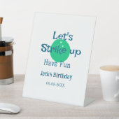 Let's strike up have fun green ball birthday name 台座サイン (インサイチュ)
