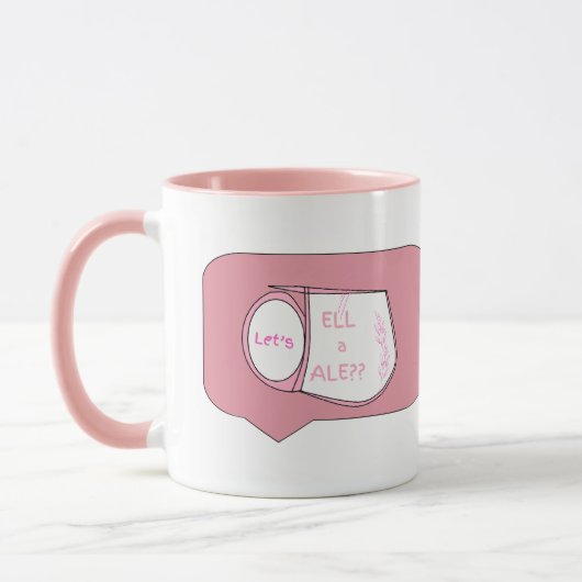 Lets "T"ell A Tale - Tea Cup Design マグカップ (左)