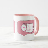 Lets "T"ell A Tale - Tea Cup Design マグカップ (正面右)
