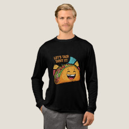 Let's Taco 'About It - Happy Taco おもしろい Cartoon トライブレンドＴシャツ