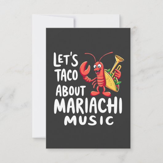 Let's Taco About Mariachi Music:おもしろいロブスター セーブザデート (正面)