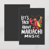 Let's Taco About Mariachi Music:おもしろいロブスター セーブザデート (正面/裏面)