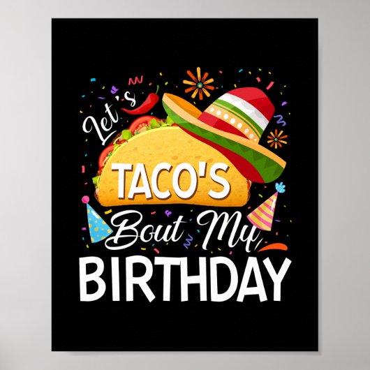 Let's Taco 'About My誕生日Cinco De Mayo Tacos ポスター (正面)