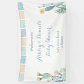 Let's Taco Bour A Fiesta Baby Showerパーティーへようこそ 横断幕 (縦)