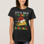 Let's Taco Bour Christmas Santa Hat Taco おもしろい Lov Tシャツ<br><div class="desc">Let's Taco Bout Christmas おもしろい Santa Hat Taco Loverクリスマス</div>