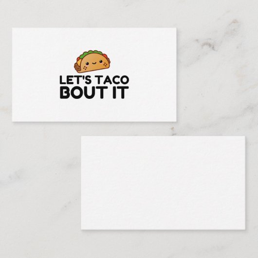 LETS TACO BOUT IT 名刺 (正面/裏面)