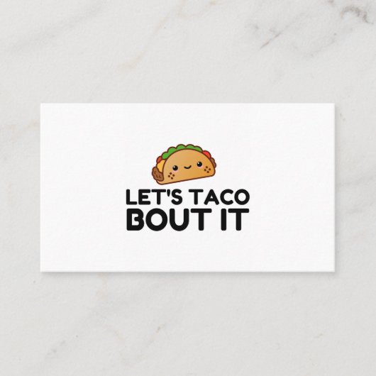 LETS TACO BOUT IT 名刺 (正面)