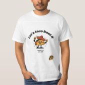 "Lets taco bout it" Tシャツ by "ALLLOT" (正面)