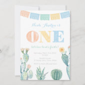 Let's Taco Boy A Fiesta Boy 1st Birthdayパーティー 招待状 (正面)