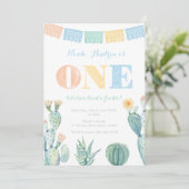 Let's Taco Boy A Fiesta Boy 1st Birthdayパーティー 招待状 (スタンド正面)