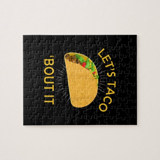 Lets Taco Through It - Taco Cinco De Mayo Gift ジグソーパズル (横)