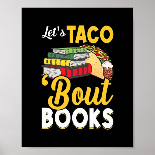 Let's Taco'Boks Books Book Lover Cinco De Mayo ポスター (正面)