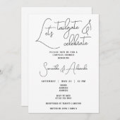 Let's Tailgate & 祝結婚s Colots Shower 招待状 (正面/裏面)