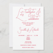 Let's Tailgate and 祝結婚's Fuple Shower 招待状 (正面)