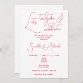 Let's Tailgate and 祝結婚's Fuple Shower 招待状 (正面/裏面)