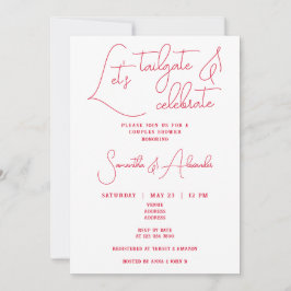 Let's Tailgate and 祝結婚's Fuple Shower 招待状