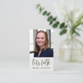 Let's Talk 実在 Estateプロフェッショナル写真 名刺 (スタンド正面)