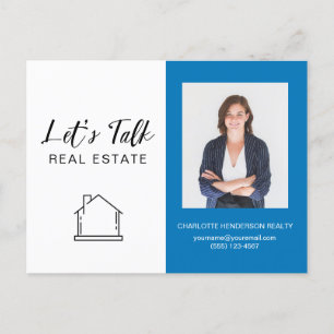 Let's Talk 実在 Estate Photo Logo ポストカード